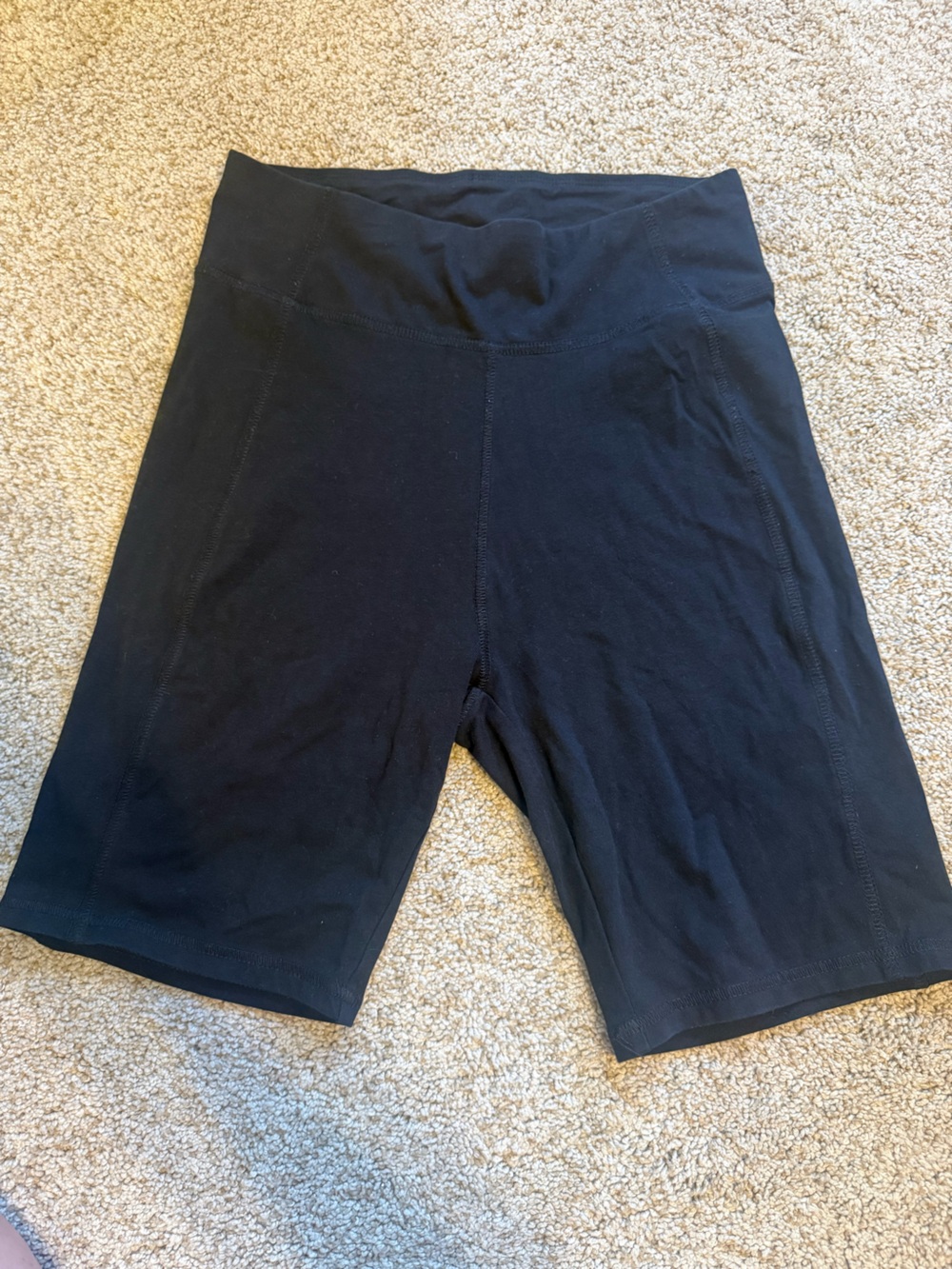 Grey State Black High-Waist Bike Shorts